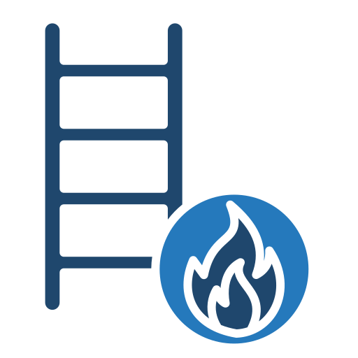 escalera de incendios icono gratis