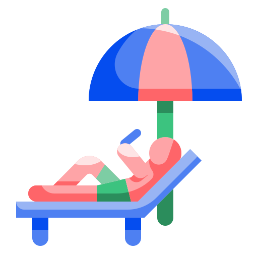 Sunbed Wanicon Flat icon