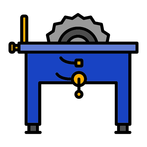 sierra de mesa icono gratis