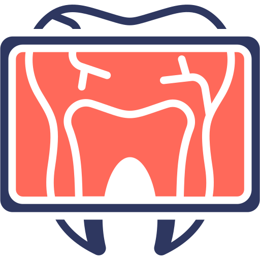 radiografía dental icono gratis