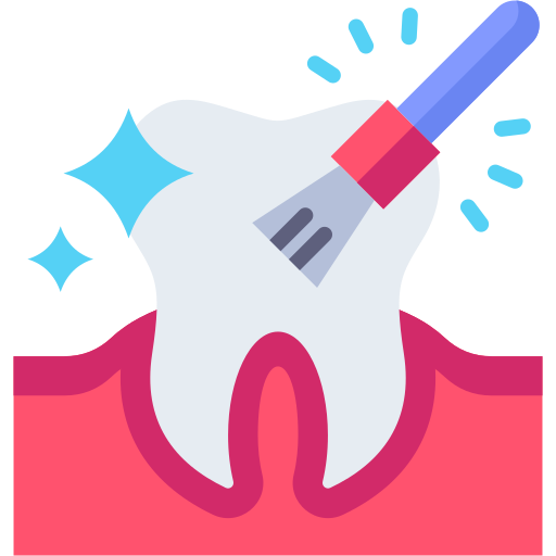 limpieza de dientes icono gratis