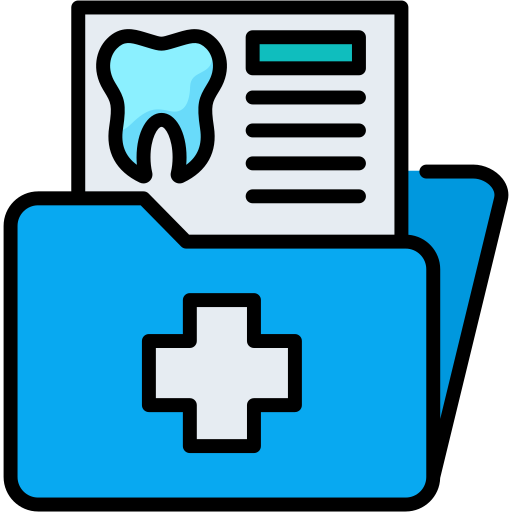 informe dental icono gratis
