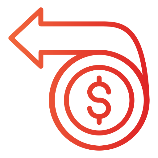 devolución de dinero icono gratis