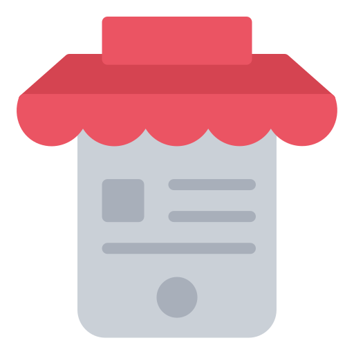 tienda de teléfonos móviles icono gratis