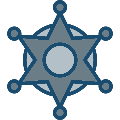 insignia del sheriff icono gratis