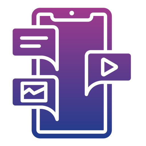 medios de comunicación social icono gratis