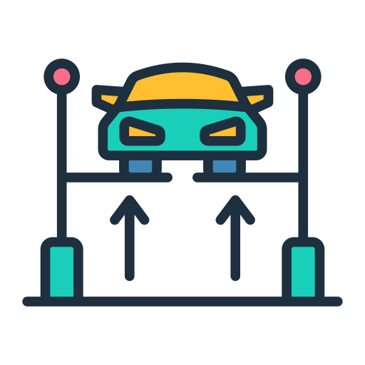 elevador de coches icono gratis