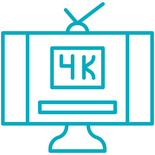 televisão 4k grátis ícone televisão 4k grátis ícone