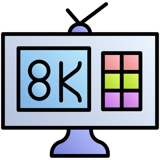 8k fernseher kostenlos Icon 8k fernseher kostenlos Icon