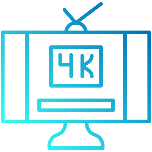 televisão 4k grátis ícone