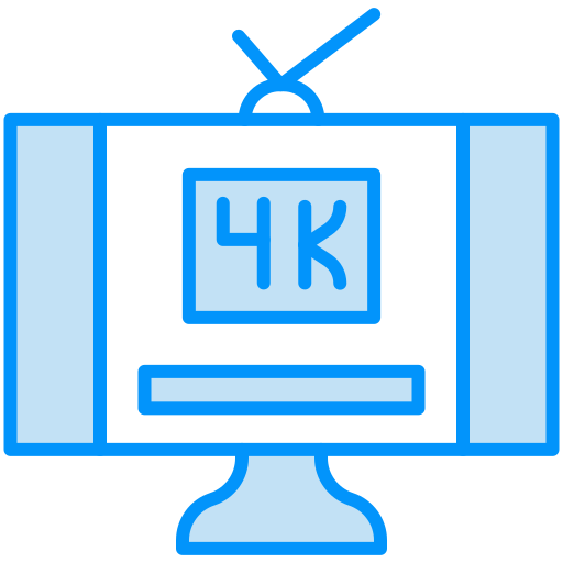 televisão 4k grátis ícone