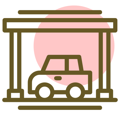 Überdachter parkplatz kostenlos Icon Überdachter parkplatz kostenlos Icon