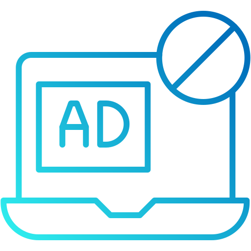 bloqueador de anuncios icono gratis