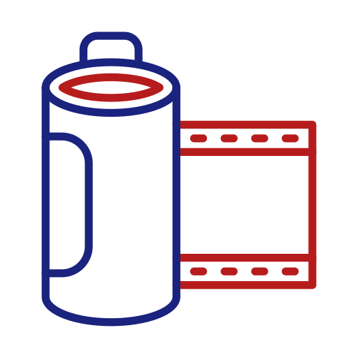 rollo de película icono gratis