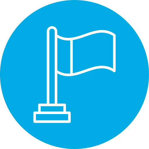Flag free icon Flag free icon