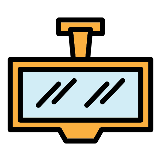 espejo retrovisor icono gratis