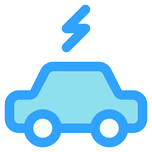 coche eléctrico icono gratis