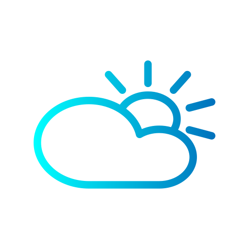 parcialmente nublado icono gratis
