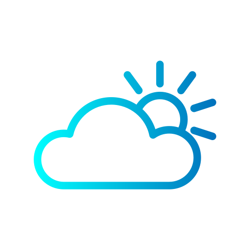 parcialmente nublado icono gratis