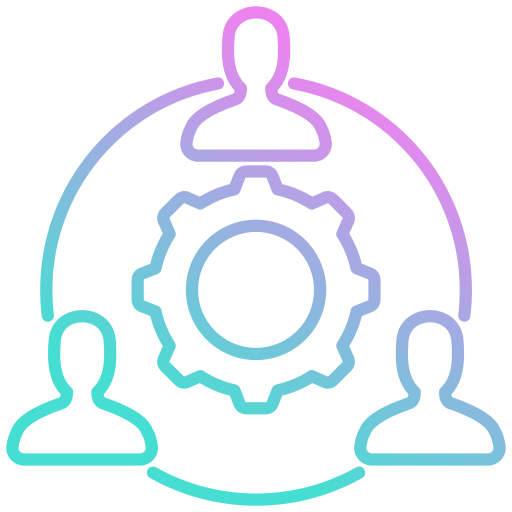 trabajo en equipo icono gratis