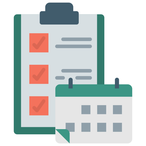 Daily tasks free icon