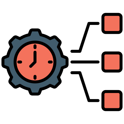 gestión del tiempo icono gratis