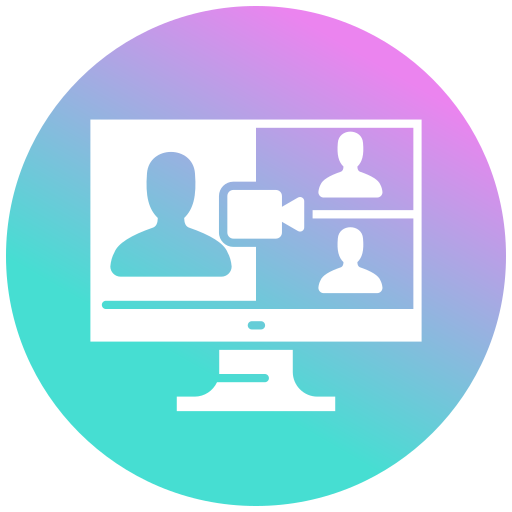 video conferencia icono gratis