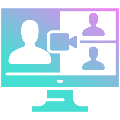 video conferencia icono gratis