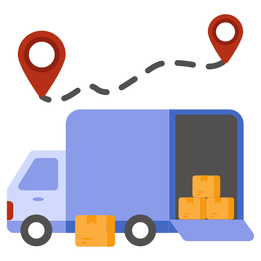 camion de marchandises Icône gratuit