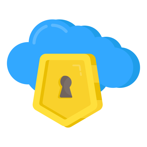 protección en la nube icono gratis