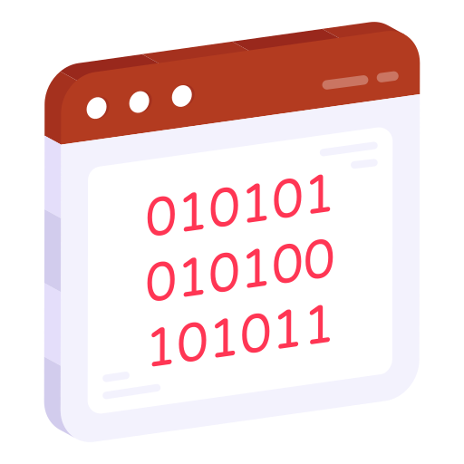 código binario icono gratis