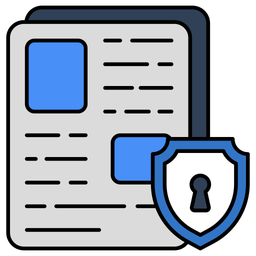 seguridad de archivos icono gratis