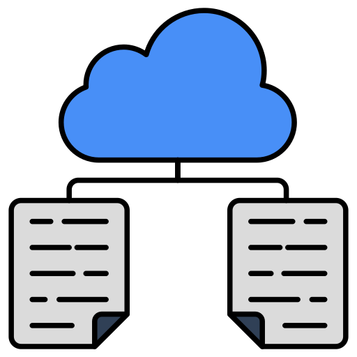 datos en la nube icono gratis