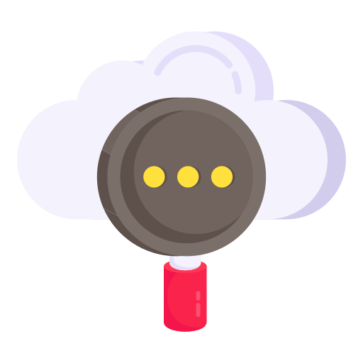 Cloud message free icon Cloud message free icon