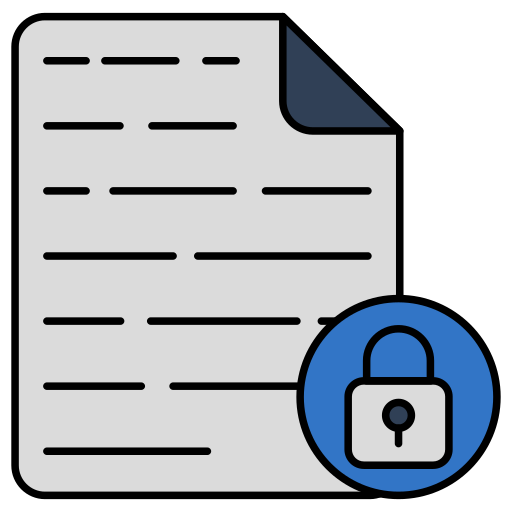 seguridad de archivos icono gratis