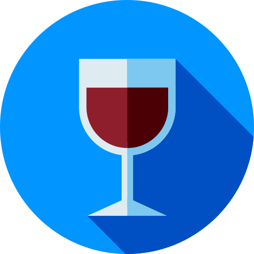 Wine Flat Circular Flat icon