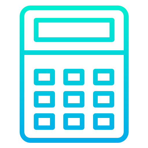 Calculator Kiranshastry Gradient icon