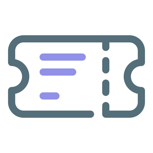 billet Icône gratuit