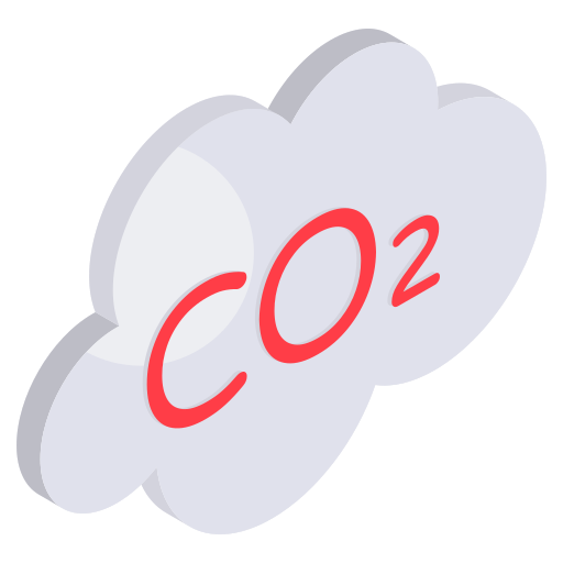 emisión de co2 icono gratis