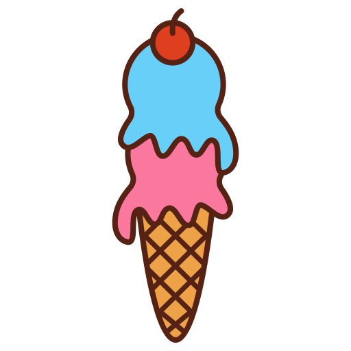 cucurucho de helado icono gratis