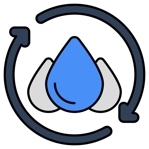 reciclaje de agua icono gratis