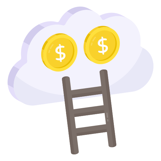 Cloud investment free icon Cloud investment free icon