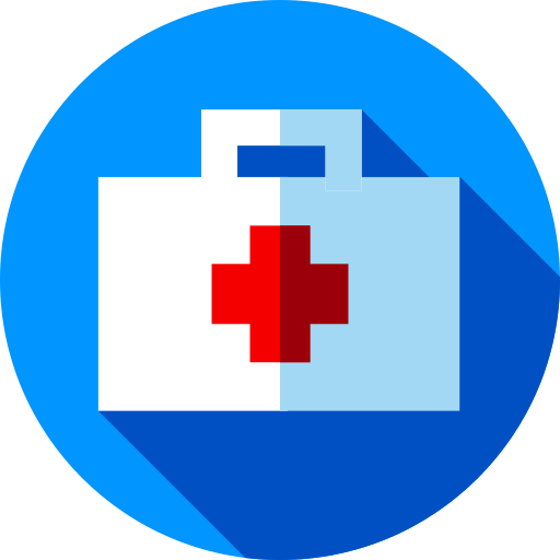 First aid kit Flat Circular Flat icon