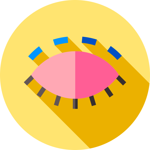 Eye Flat Circular Flat icon