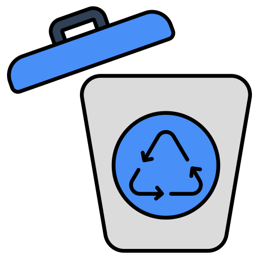 papelera de reciclaje icono gratis