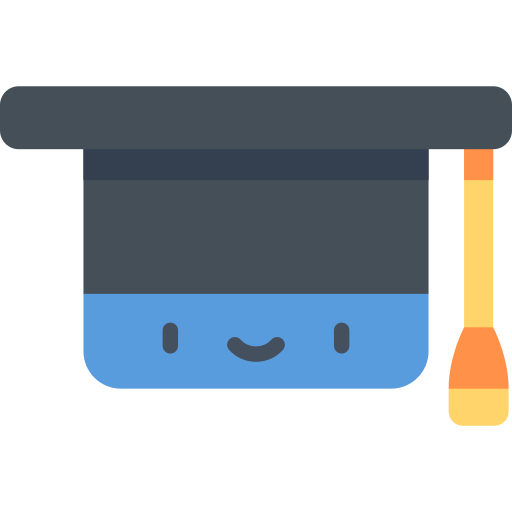 Casquillo de la graduación icono gratis