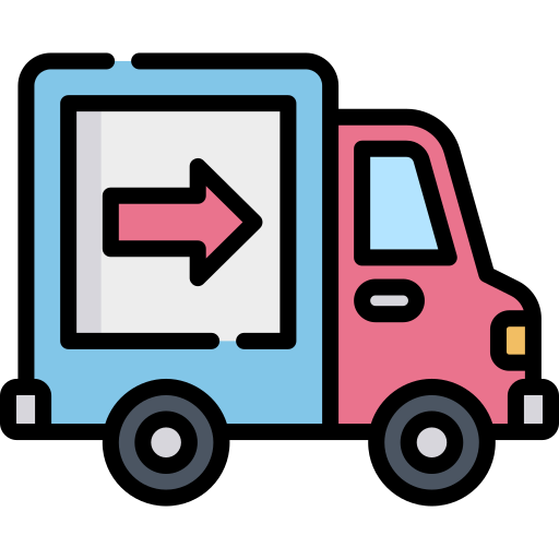 Camión de reparto icono gratis