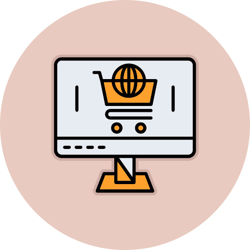 comercio electrónico icono gratis