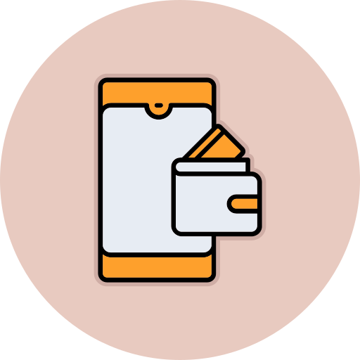 billetera electrónica icono gratis