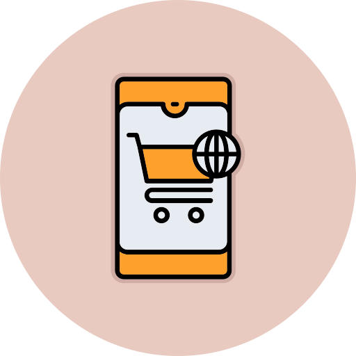 comercio electrónico icono gratis